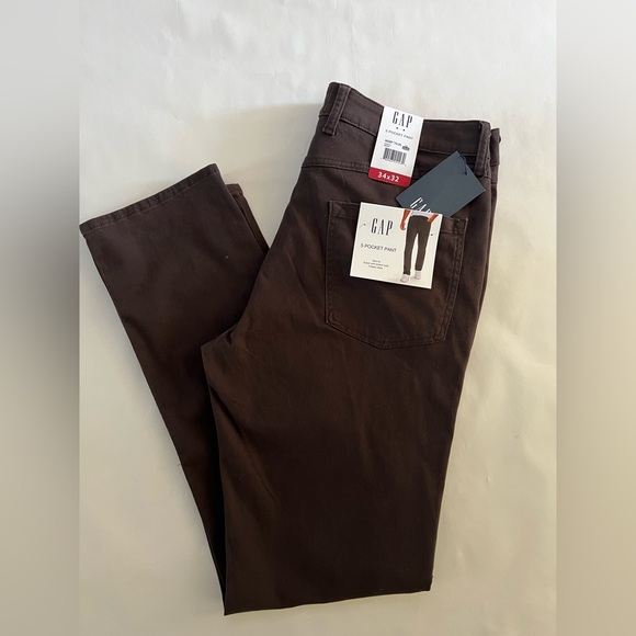 GAP Other - NWT GAP Brown Slim Fit Pants 34x32